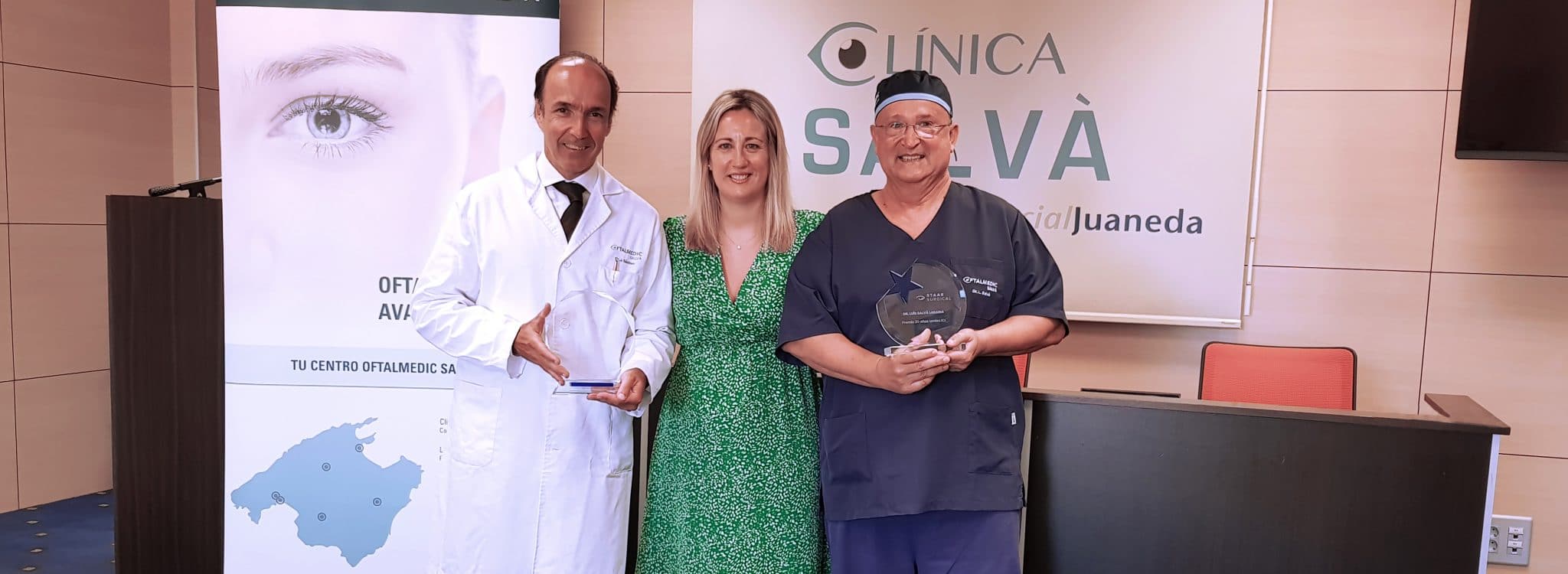 Oftalmedic Salvà, premiado por sus 20 años implantando lentes ICL